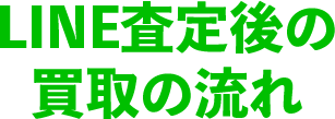 LINE査定後の買取の流れ